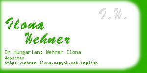 ilona wehner business card